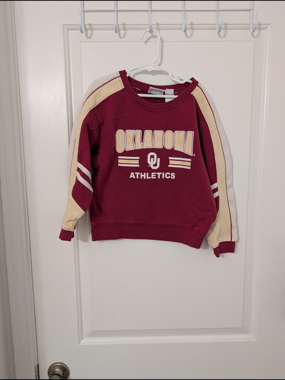 NCAA Vintage Oklahama OU Sooner  Kids Sweatshirt Size 6/7